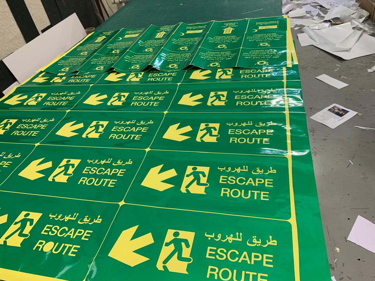 Safety Signages Escape Route